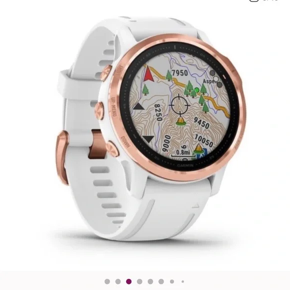 Garmin fēnix 6S Pro - Rose Gold Bezel with White Strap - Picture 3 of 16